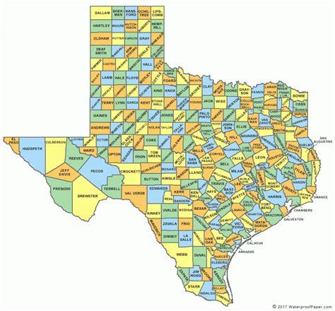 East Texas County Map