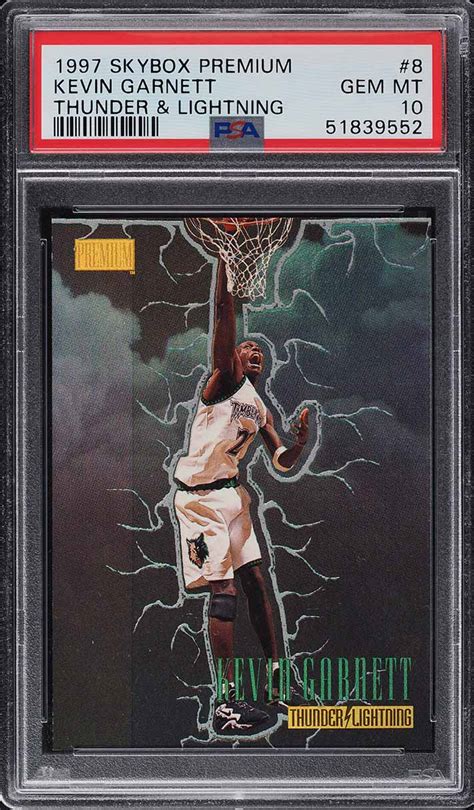 Skybox Premium Thunder Lightning Kevin Garnett Psa Gem