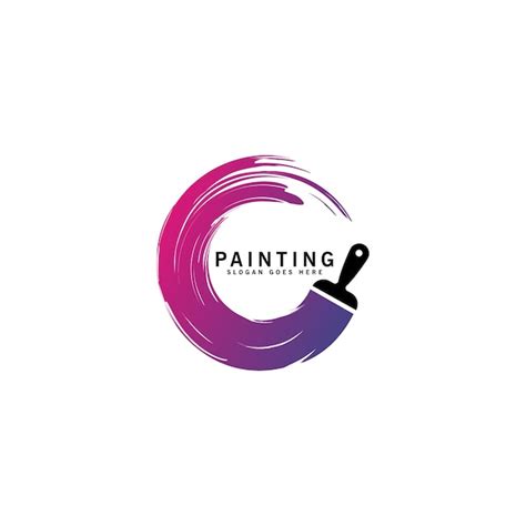 Premium Vector Creative Paint Brush Logo Design Painting Service Logo