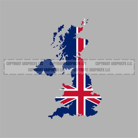 United Kingdom Flag Country Vector .eps .dxf .svg .png. - Etsy