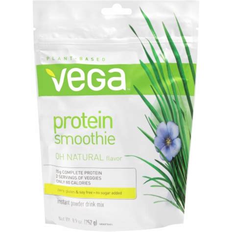 Vega Protein Smoothie Plant Based On Natural Instant Powder Drink Mix 8 9 Oz King Soopers