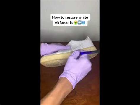 Restoration Nike Air Force Sneakers Repair And Cleaning YouTube