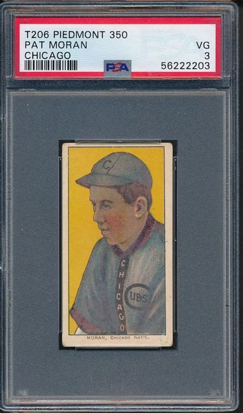 T Pat Moran Chicago Cubs Piedmont Psa Mo