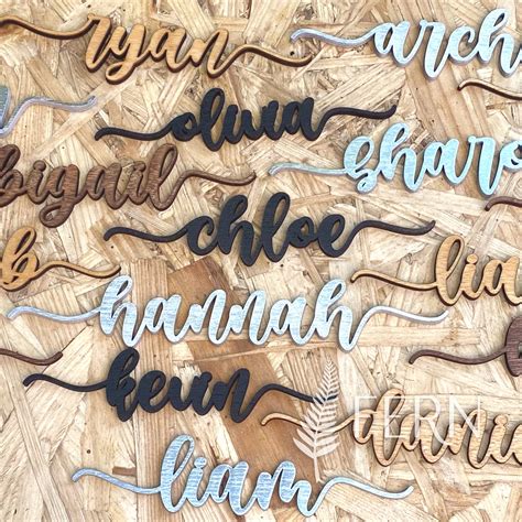 Custom Lasercut Names Custom Thanksgiving Diner Place Cards Etsy