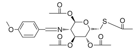 1 3 4 Tri O Acetyl 6 S Acetyl 2 Deoxy 2 [ 4 Methoxybenzylidene Amino] 6 Thio Alpha D Idopyranose