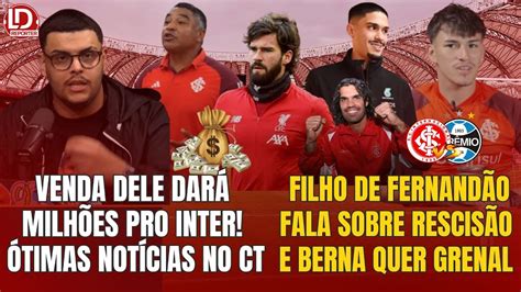 Inter Ter Milh Es Venda De Alisson Tima Not Cia Filho De