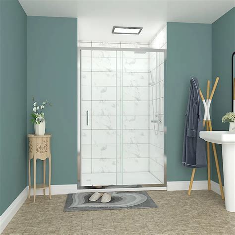 Rinse 1200x1900mm Sliding Single Shower Enclosure For Wetroom Cubicle