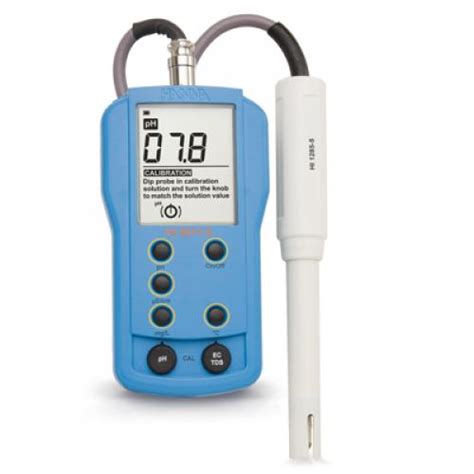 Medidor Port Til De Temperatura Y Ph Ec Tds Hanna Hi Biomars Pe