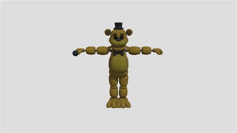 Golden Freddy Fnaf Ar Special Delivery Download Free 3d Model By