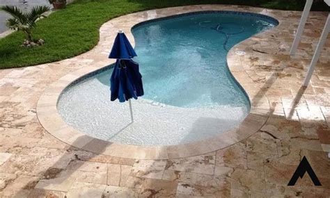 Travertine Pool Deck Over Concrete Is It Possible