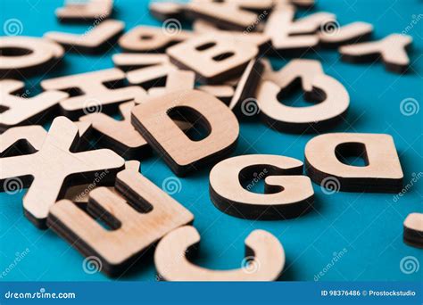 Pile Of Wooden English Letters Background Stock Photo Image Of Game