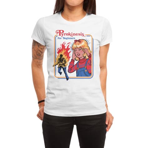 Pyrokinesis for Beginners (White Variant) | Women's T-Shirt Fitted ...