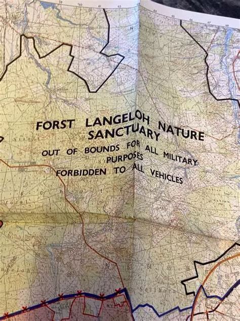 Post Ww British Army Soltau L Neburg Training Area Slta Nato Map In