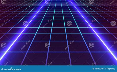 Synthwave Neon Background Retrowave Perspective Grid Dark Retro