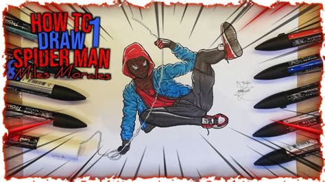 Comment Dessiner Spiderman Miles Morales Tuto SDSHM 5 YouTube