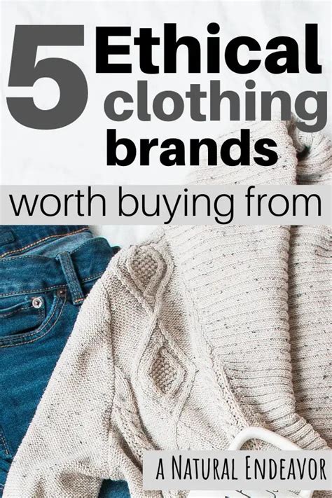 5 Ethical clothing brands worth buying from - a Natural Endeavor