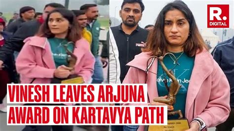 Wrestler Vinesh Phogat Attempts To Leave Her Arjuna Khel Ratna Awards