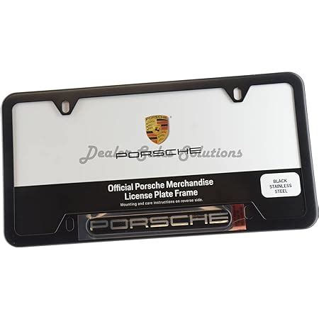 Amazon Genuine Oem Porsche Stainless Steel Nameplate License Frame