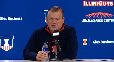 Watch Illini Coach Brad Underwood Syracuse Pre Game Presser