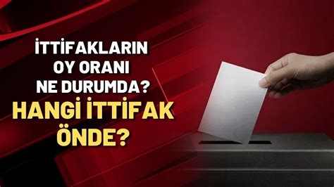 İTTİFAKLARIN OY ORANI NE DURUMDA HANGİ İTTİFAK ÖNDE YouTube