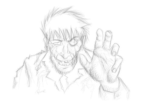 Zombie Sketch By Macmilam On Deviantart