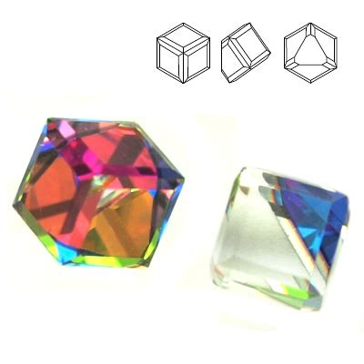 Swarovski 4841 Cube Kostka 4mm Vitrail Medium VM 5131153222