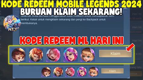 Skin Epic Gratis Kode Redeem Ml Terbaru Kode Redeem Mobile Legend Kode