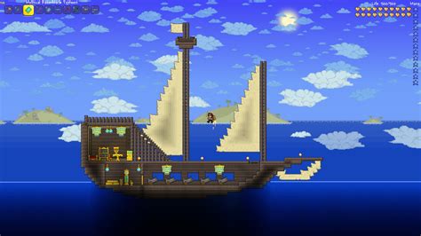 Terraria Pirate Ship By Noobiemcnoob On Deviantart
