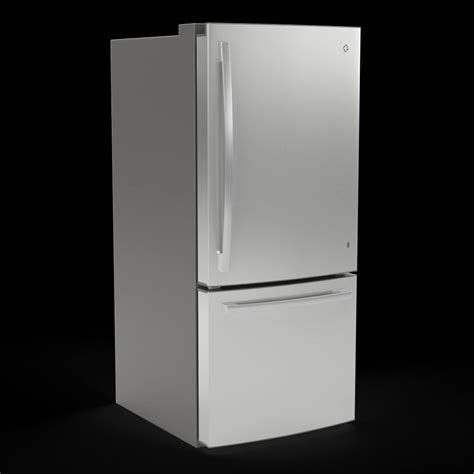 Ge Bottom Freezer Refrigerator Gde21eykfs 3d Model By 3dxin