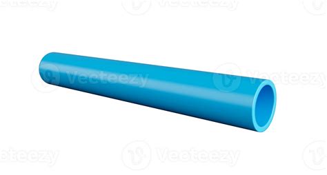 Blue Pvc Pipe Isolated 3d Illustration 27720744 Png