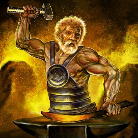 Vulcan Vulcanus Hephaestus Hephaistos Is The God Of Blacksmiths