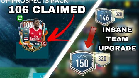 106 CLAIMED 150 OVR TEAM UPGRADE FIFA MOBILE 20 YouTube