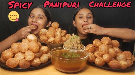 SpicyUnlimited Panipuri Challenge In Just 5 Mins Golgappa Eating