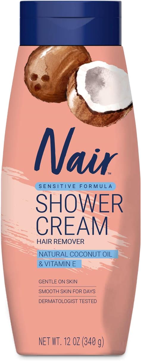 Amazon Nair Sensitive Shower Cream Hair Remover With Natural