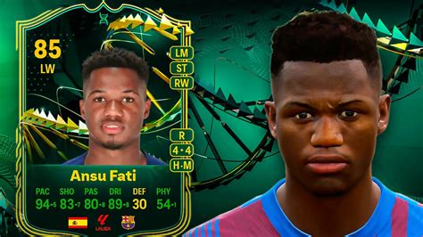 Best Meta Card Eafc Ansu Fati Max Evolution Review Youtube