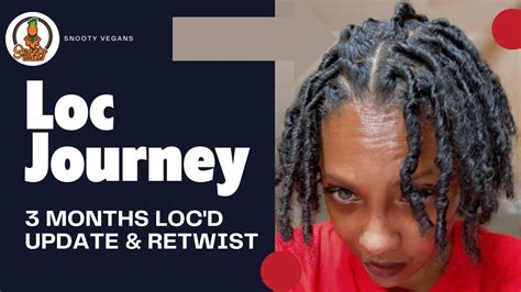 3 Months Locd Update Loctitian Retwist Loc Journey Youtube