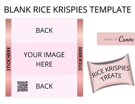 Rice Krispies Treat Rice Krispies Label Rice Krispies Wrapper Template Krispies Wrapper Label