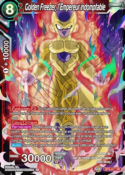 BT6 017 SR Golden Freezer L Empereur Indomptable DBSCards Fr