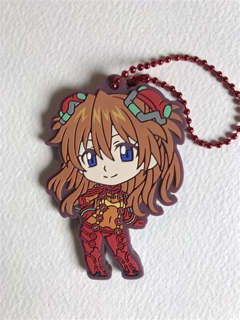 Asuka Langley Sikinami Neon Genesis Evangelion Rubber Mascot Strap