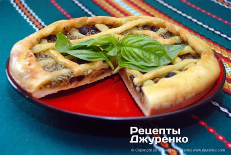Фокачча без дрожжей с зеленью и оливками
