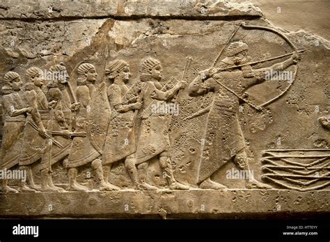 Assyrian Relief Sculpture Panel Of Ashurnasirpal Lion Hunting From