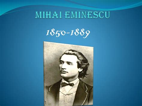 Ppt Mihai Eminescu Powerpoint Presentation Free Download Id2205406