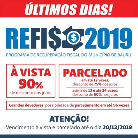 Ades O Ao Refis Termina Nesta Sexta Feira Prefeitura Municipal De Bauru