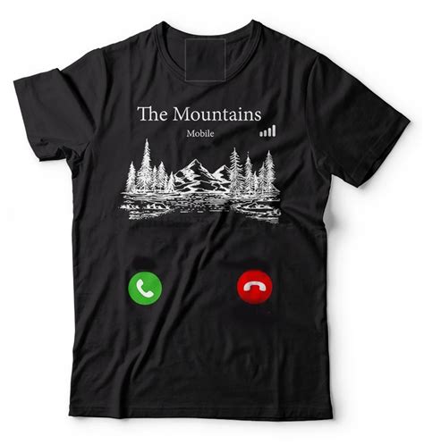 Les Montagnes Vous Appellent Dr Le Tee Shirt De Randonn E Camping