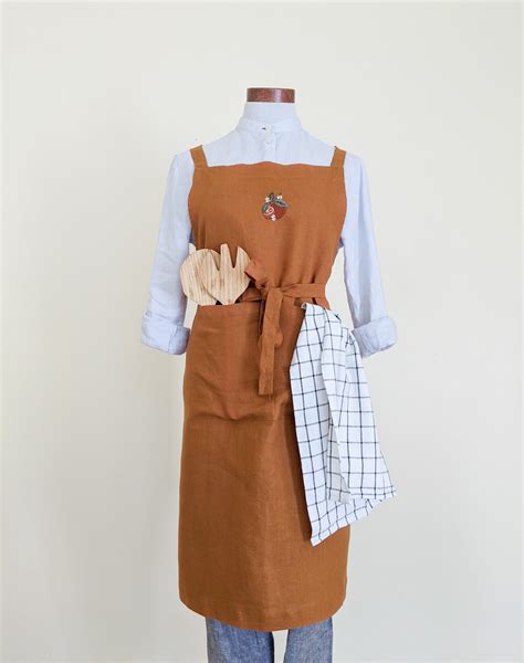 Handmade Aprons For Women With Pockets French Linen Aprons Etsy