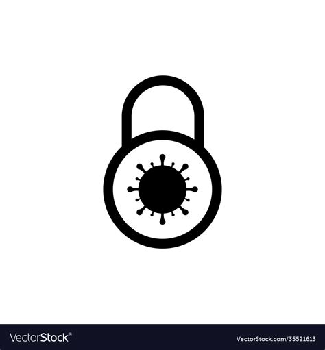 Coronavirus Lockdown Symbol Pandemic Royalty Free Vector