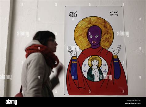 Pussy Riot Icon By Russian Artists Artem Loskutov And Masha Kiseleva