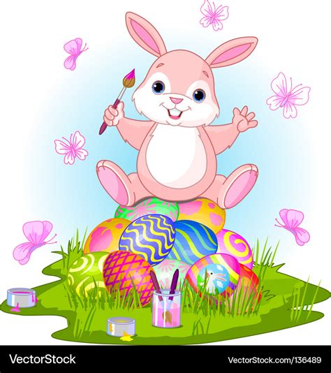 Happy Easter Royalty Free Vector Image Vectorstock