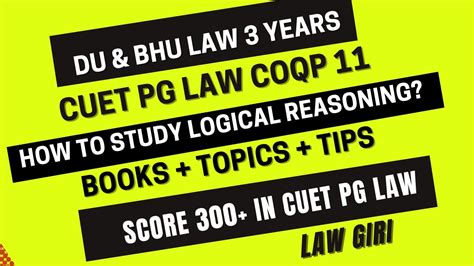 How To Study Logical Reasoning For Cuet Pg Coqp Books Syllabus For