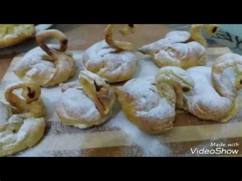 Заварное пироженое" Лебеди",с легким цитрусовым заварным кремом - YouTube